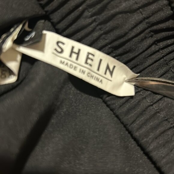 Shein womens pull on parachute Cargo utility Pants elastic pockets galore size S - Picture 10 of 13